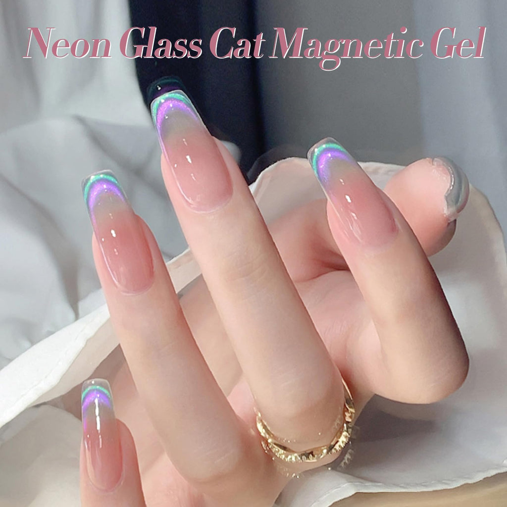 Born Pretty Cat Magnetic Eye Gel Polish Rainbow Aurora – Firefly Aurora Series (6PCS)