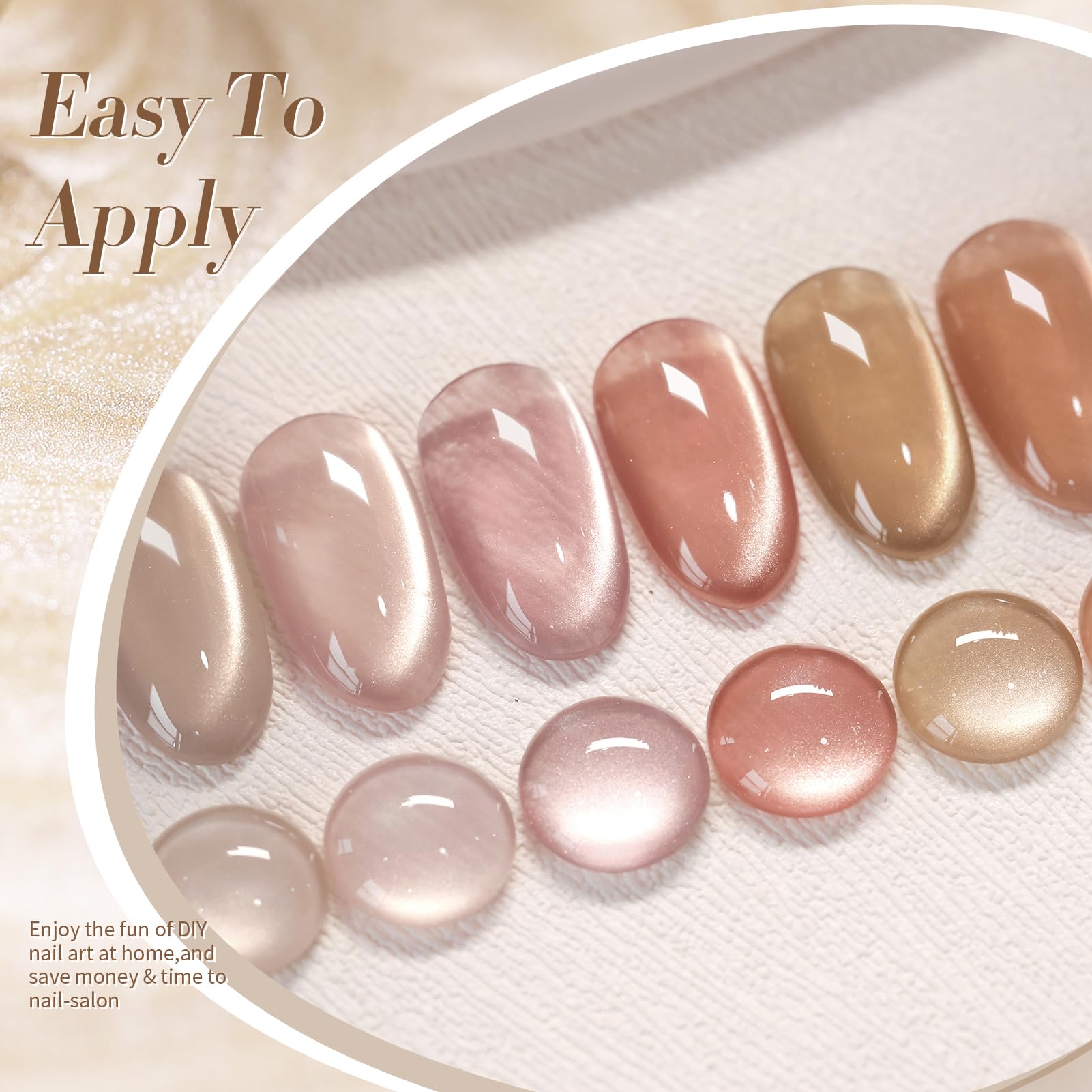 Born Pretty Cat Magnetic Eye Gel Nail Polish Kit – 6x7ml Shimmer Magnetic Polishes