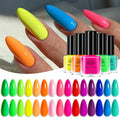 Born Pretty Neon Nail Polish Set - 15 Quick-Dry Neon Colors for DIY Nails