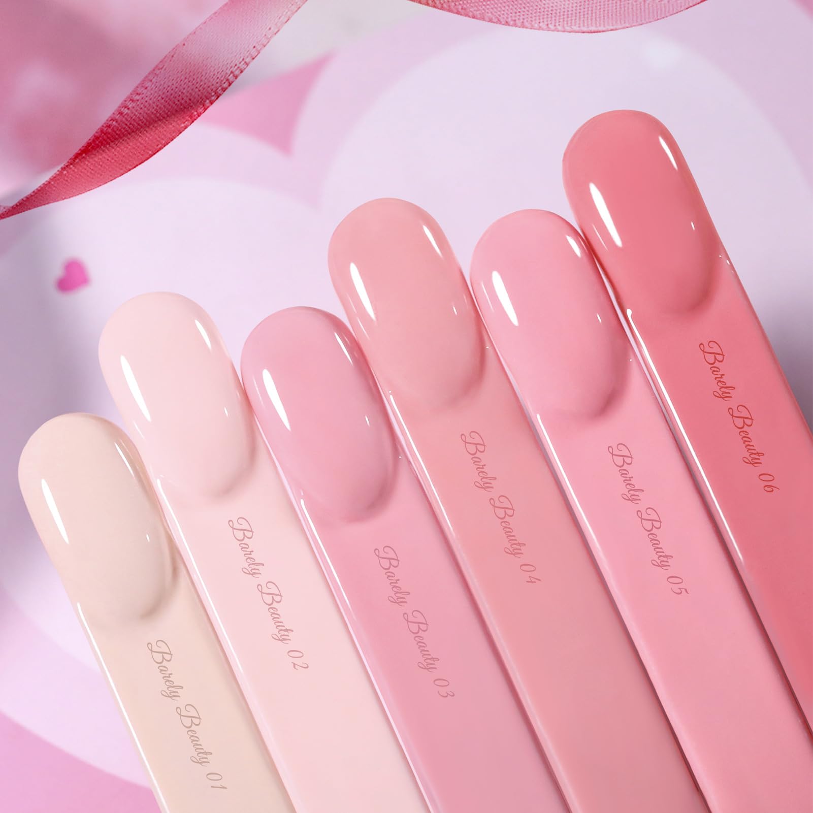 Born Pretty Nude Pink Gel Nail Polish – 6-Piece Neutral Pink Gel Set