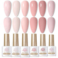 Born Pretty Pink Gel Nail Polish 6 Colors Set – Easy Application, Long-Lasting Shine