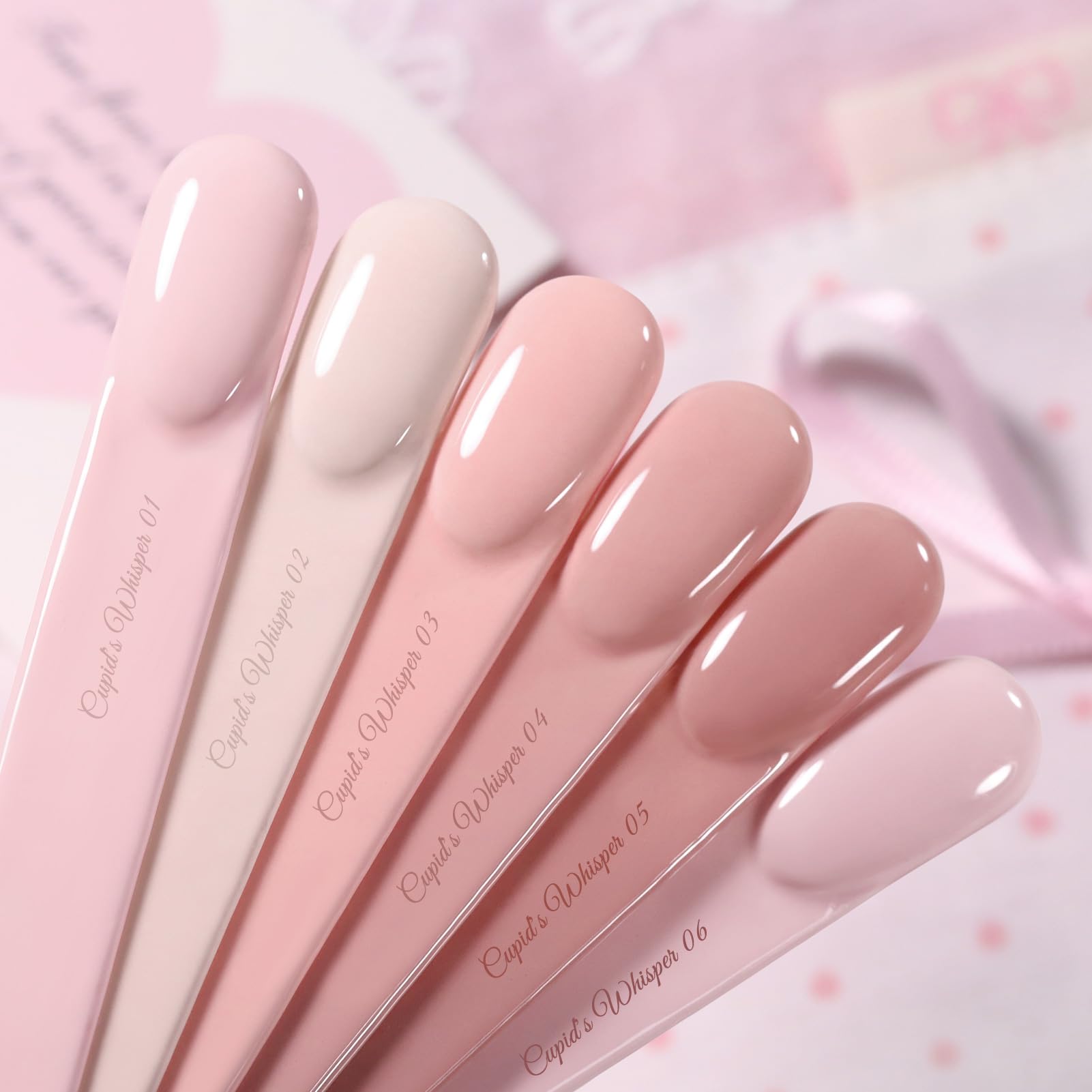 Born Pretty Pink Gel Nail Polish 6 Colors Set – Easy Application, Long-Lasting Shine