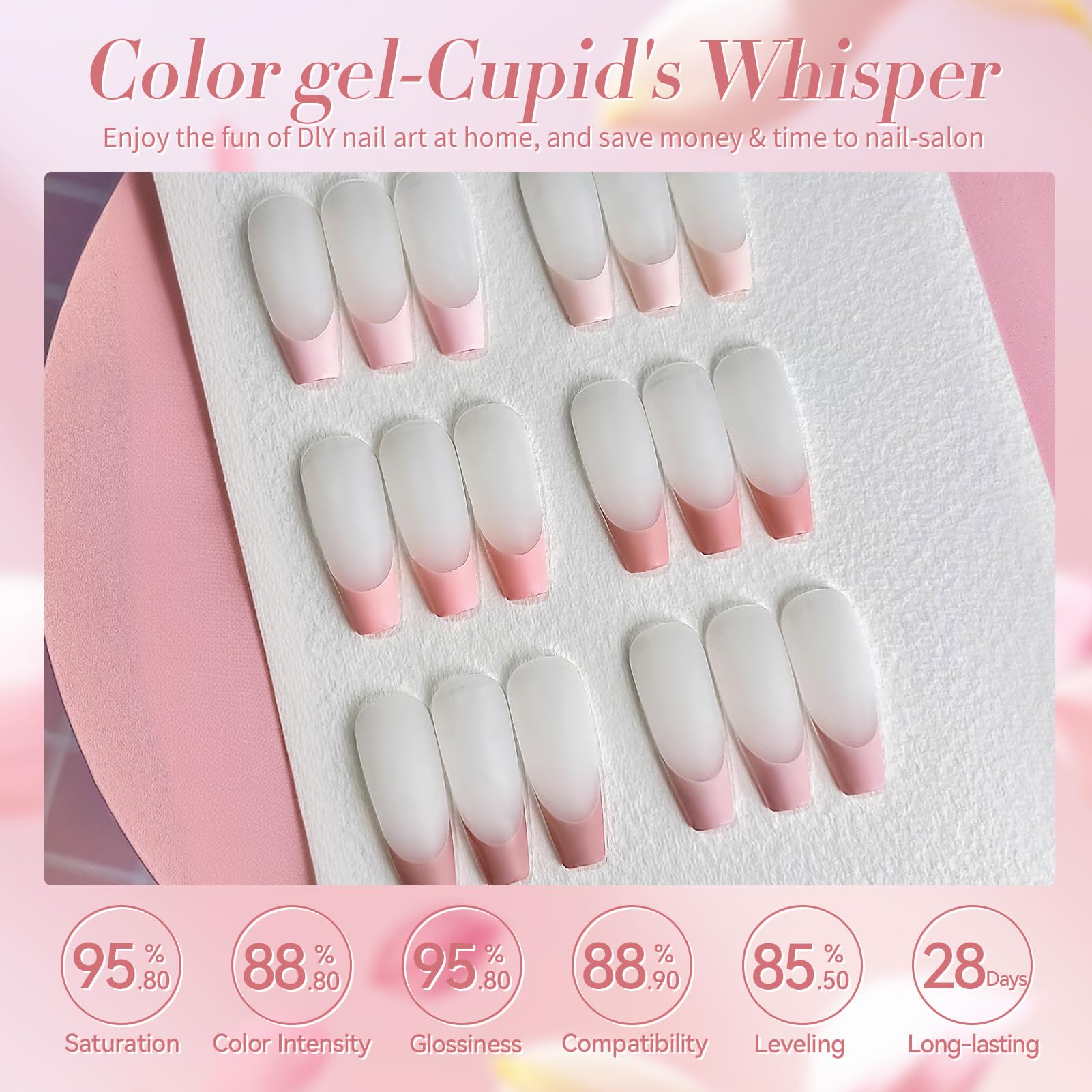 Born Pretty Pink Gel Nail Polish 6 Colors Set – Easy Application, Long-Lasting Shine