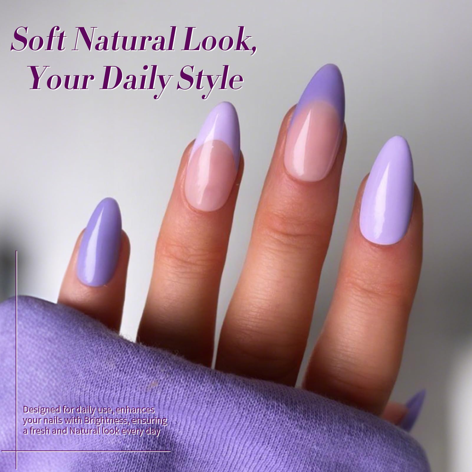 BORN PRETTY Purple Gel Nail Polish Set – 6 Colors (Lavender to Deep Plum) | Soak-Off Gel Kit