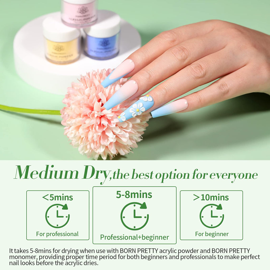 Born Pretty 36-Color Acrylic Powder Set – All-Season Nail Art Kit (No Lamp)