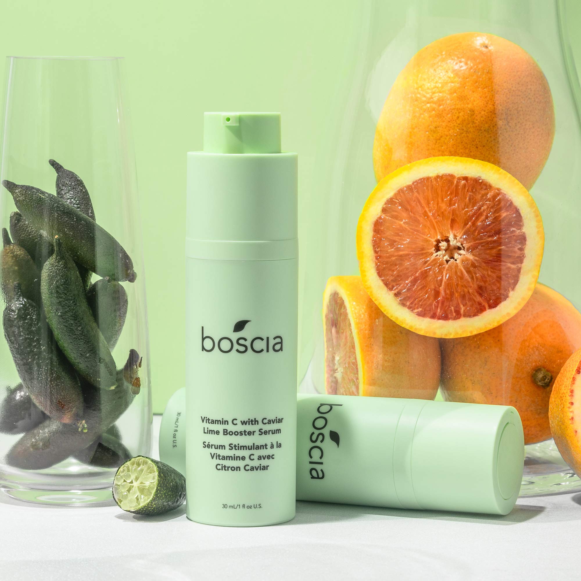 boscia Vitamin C with Caviar Lime Booster Serum – Vegan, Cruelty-Free Skin Care