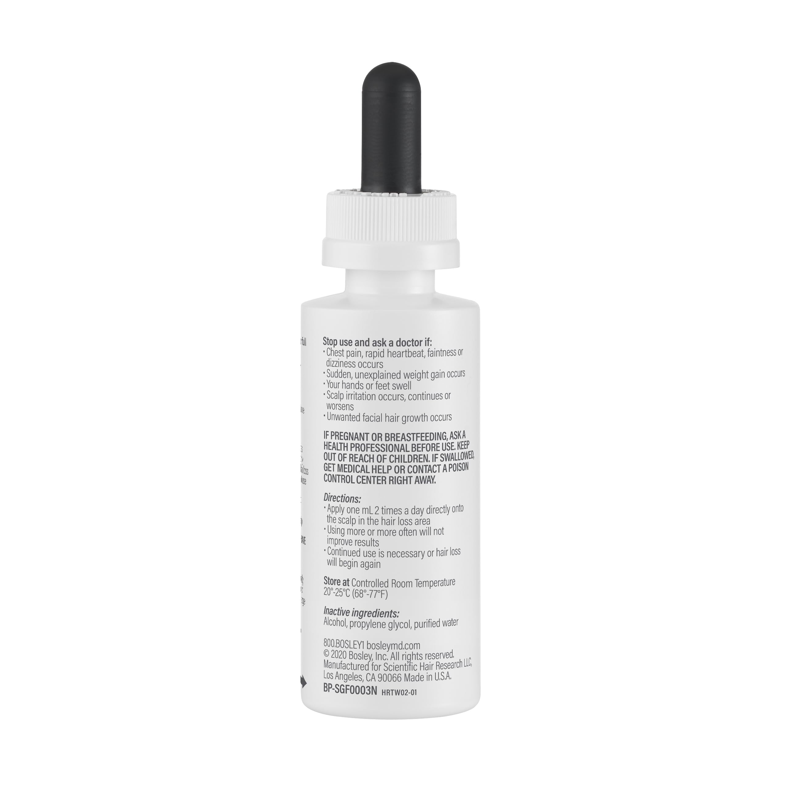 BosleyMD Hair Regrowth Treatment Regular Strength for Women – 2 x 2 Oz (2 Count)