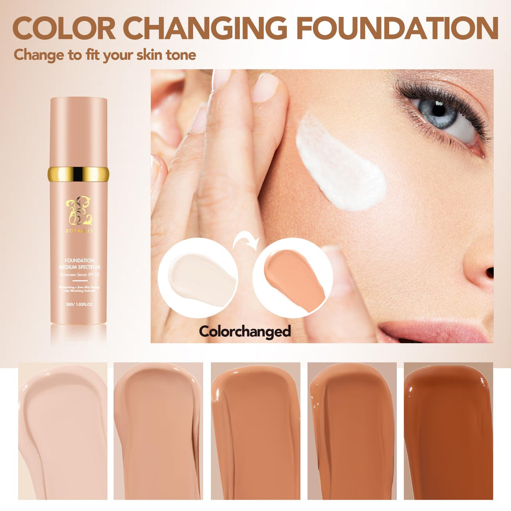 Botagus Match Cosmetics Foundation 4 in 1 – Medium Spectrum, SPF50+ (2 Pack)