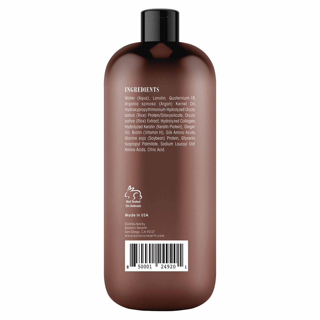 Botanic Hearth Biotin Conditioner With Ginger Oil & Keratin | Hair Growth Support | 16 Fl Oz | Sulfate & Paraben Free
