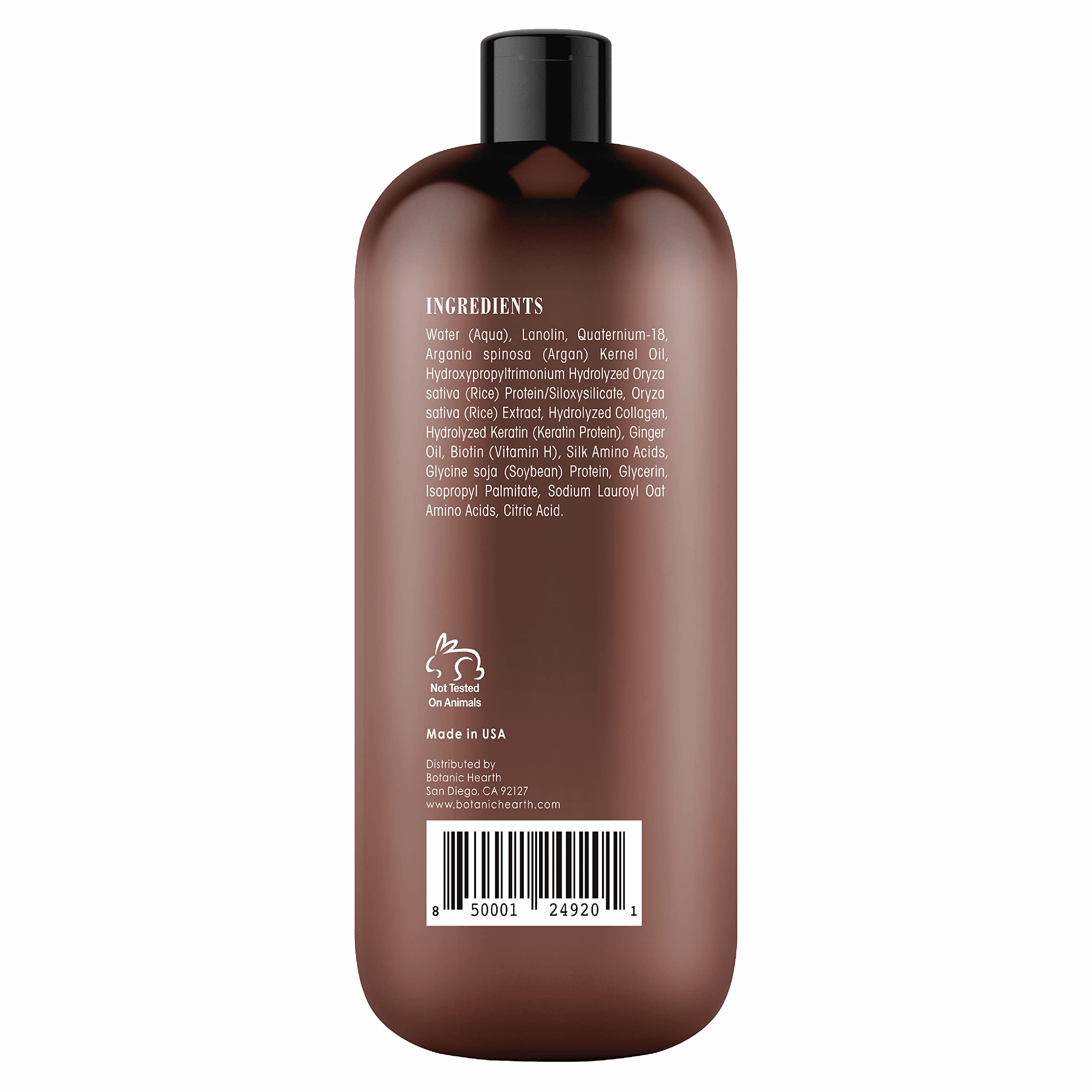 Botanic Hearth Biotin Conditioner With Ginger Oil & Keratin | Hair Growth Support | 16 Fl Oz | Sulfate & Paraben Free