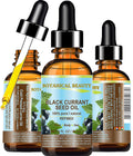 Botanical Beauty Black Currant Seed Oil – 100% Pure, Cold-Pressed Carrier Oil for Skin, Hair, Lip & Nail Care (2 fl oz)