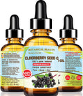 Botanical Beauty Belgian Elderberry Seed Oil – 100% Pure, Cold-Pressed Carrier Oil (1 oz) for Face, Skin & Hair