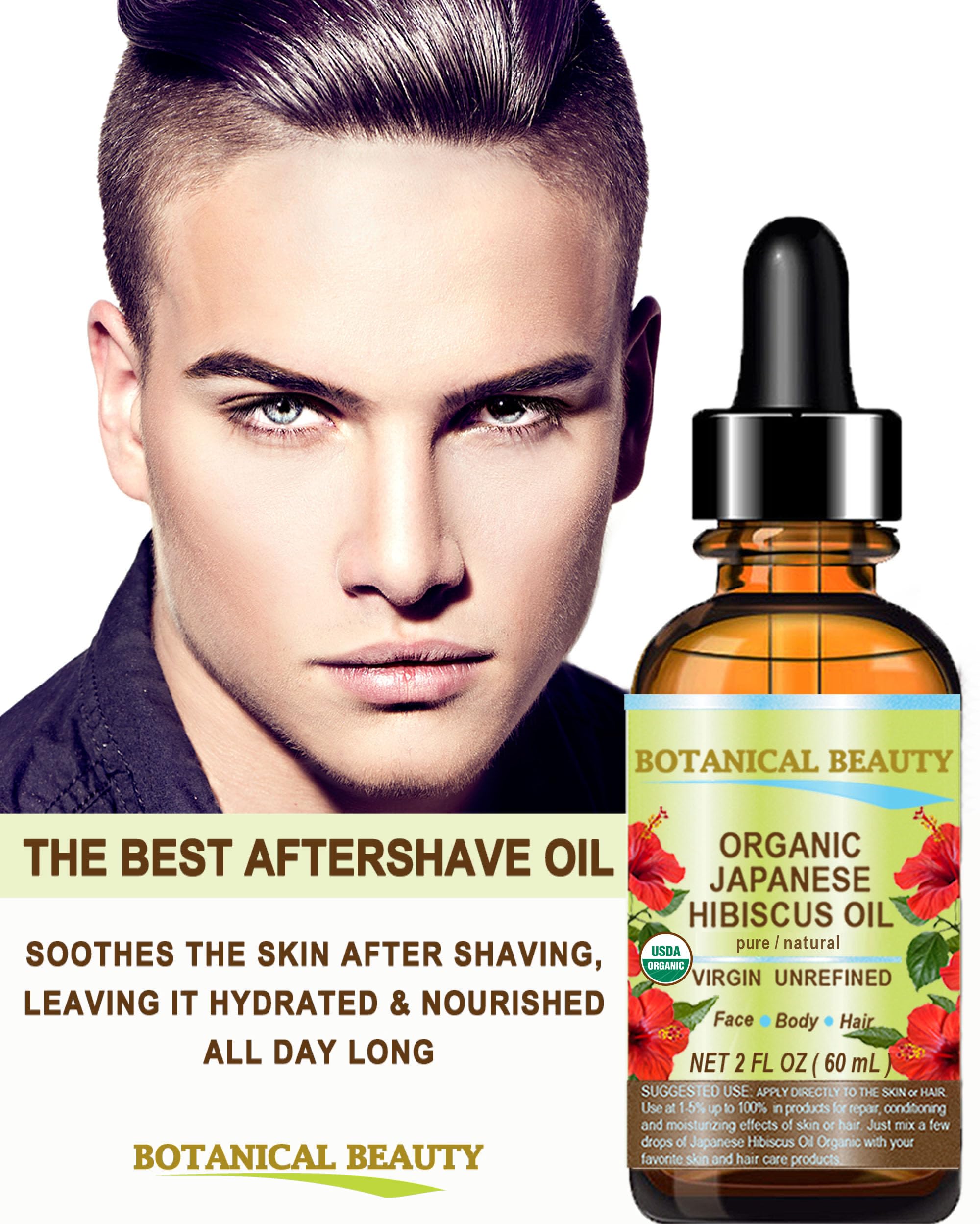 Botanical Beauty Organic Hibiscus Oil (Hibiscus Sabdariffa) 4oz — Cold-Pressed Virgin
