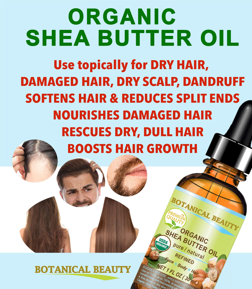 Botanical Beauty Organic Shea Butter Oil – 100% Pure, Cold-Pressed Carrier Oil (2 oz)
