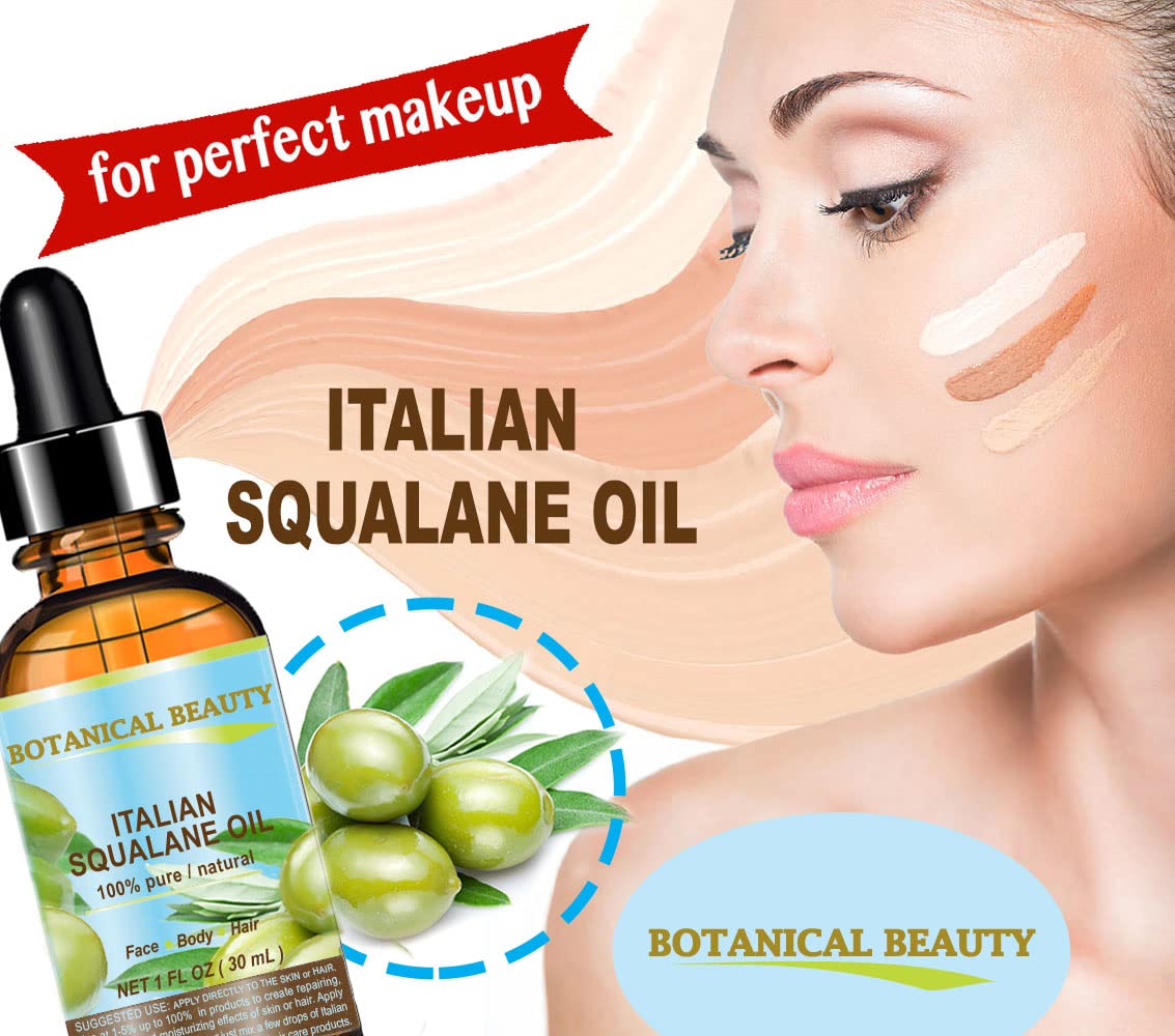 Botanical Beauty Squalane – 100% Pure Olive Oil Moisturizer (2 fl oz)