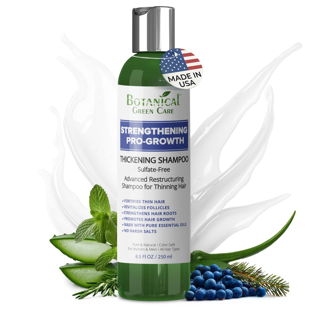 Botanical Green Care Strengthening & Pro-Growth Shampoo – Made in USA