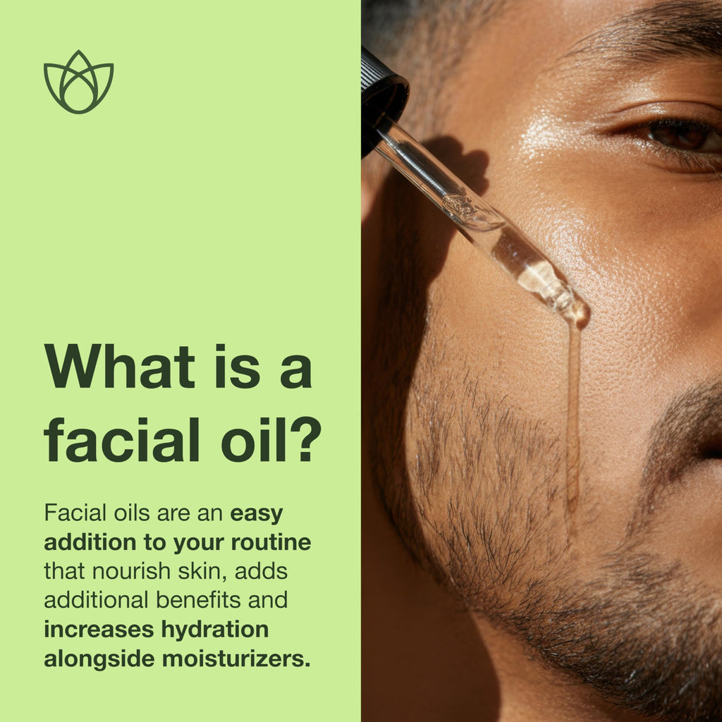 Botanics Facial Oil for Men – Nourishing Daily Face & Beard Oil with Argan & Rosehip | Lightweight, Non-Greasy | Vegan & Cruelty-Free (0.84 Fl Oz)