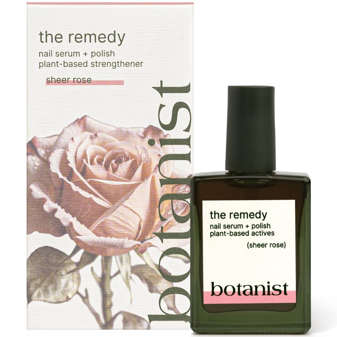 Botanist Nails The Remedy | Nail Strengthening Polish for Damaged Nails – Rose