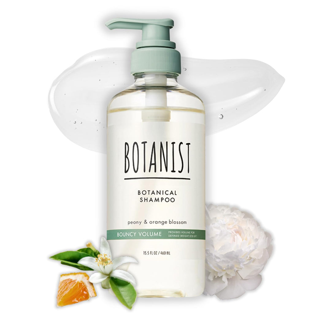 Botanist Organic Shampoo for Women & Men – Curly Hair Care, Peony & Orange Blossom, 15.5 Fl Oz