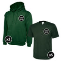 Uneek Hoodie & T-Shirts Bundle Inc Logo - 7 Items
