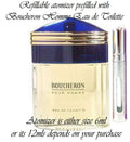 Boucheron Homme sample perfume spray Eau De Toilette