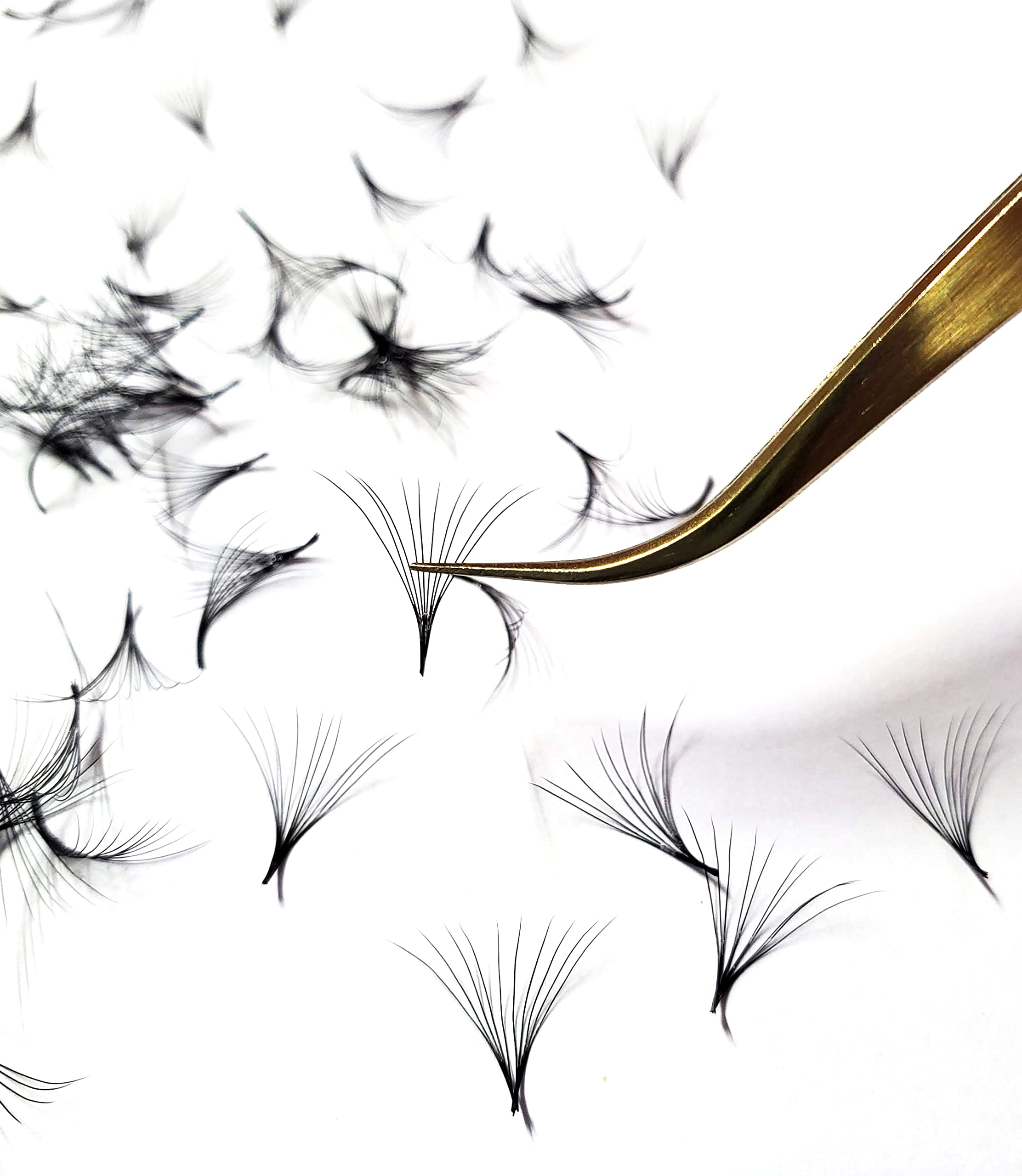 1000 Premade Volume Fans – Mixed 9–16mm, C/D Curl, 0.07mm Loose Fans for Lash Artists