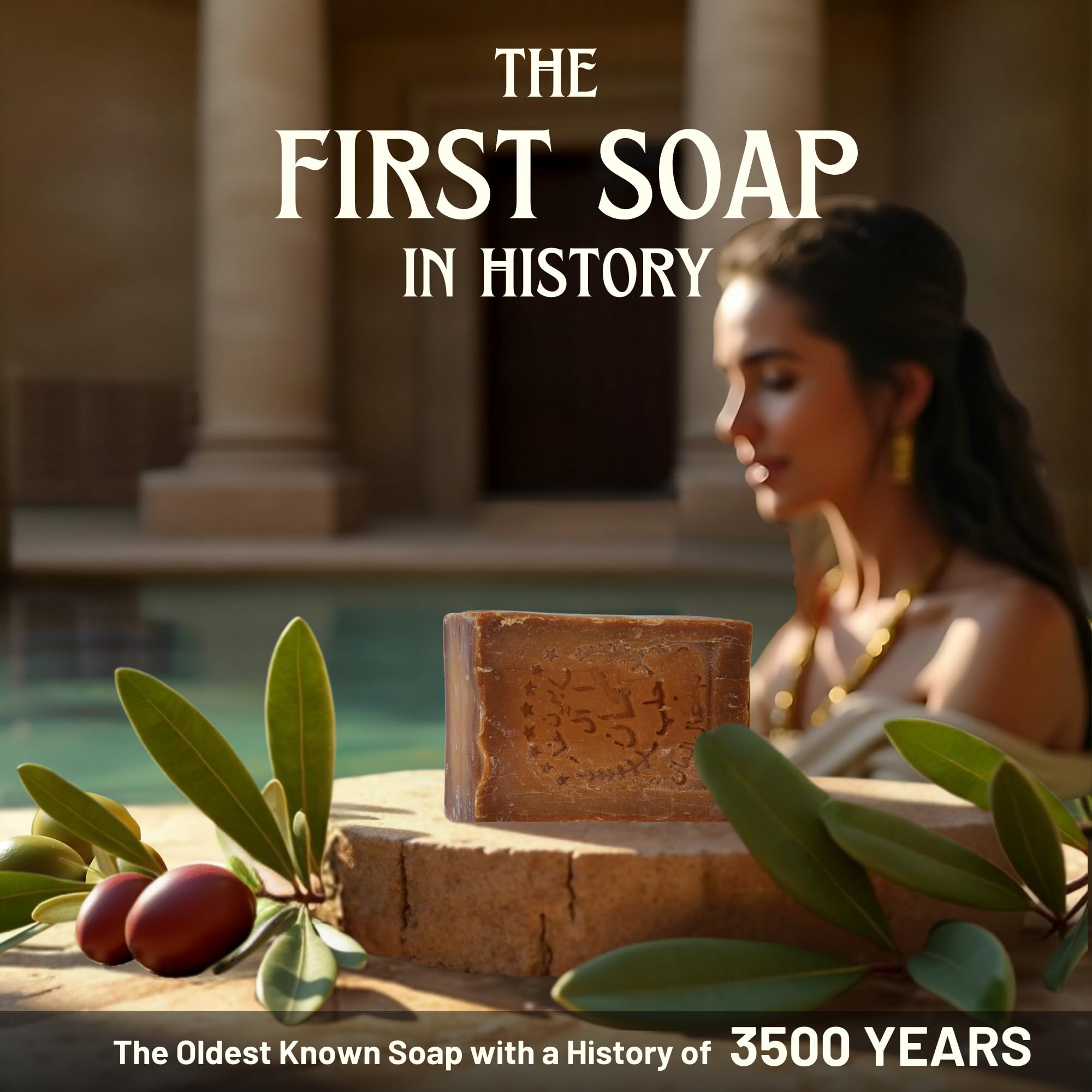 BOX 4 BODY Aleppo Soap Bar – 100% Olive & Laurel Oils, Handmade 7oz (Pack of 2)
