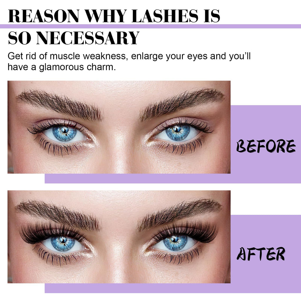 BQaugen Lash Clusters Kit – 280PCS DIY Eyelash Extensions (40D+50D) with Bond, Seal & Remover
