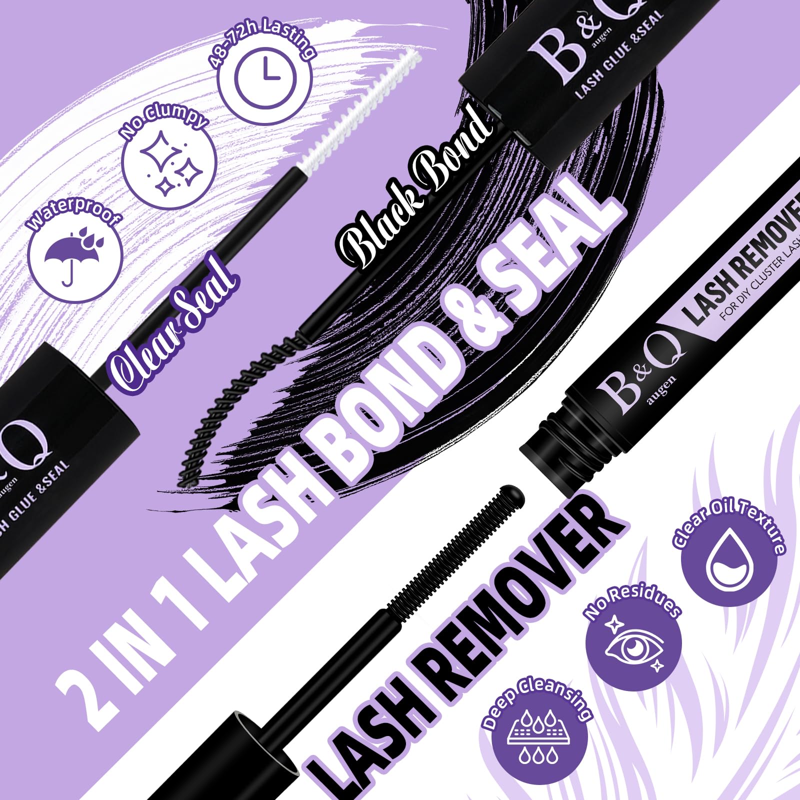 B&Q Lash Clusters Kit 280PCS Ultra Soft 70D+90D D Curl DIY Lash Extension Kit
