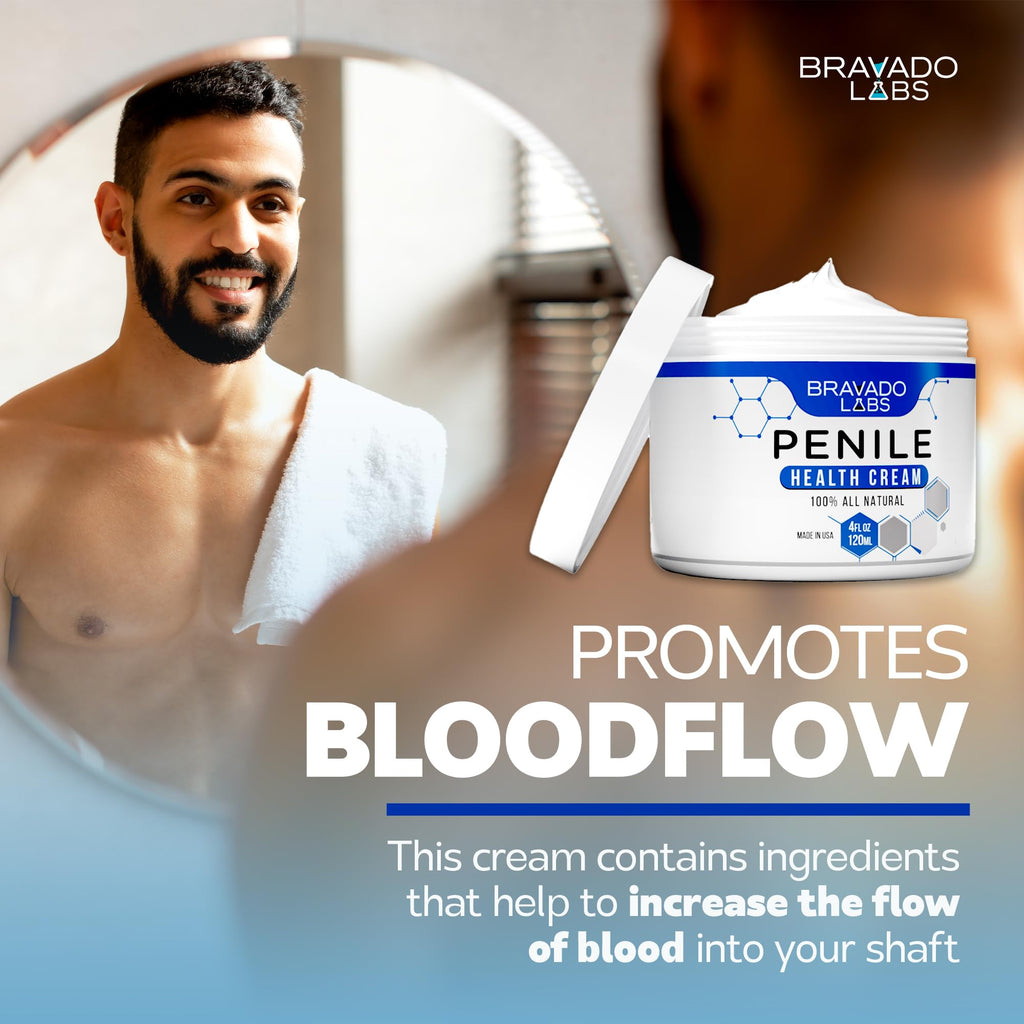 Bravado Labs Premium Penile Health Creme for Men – Daily Moisturizer (4 oz)