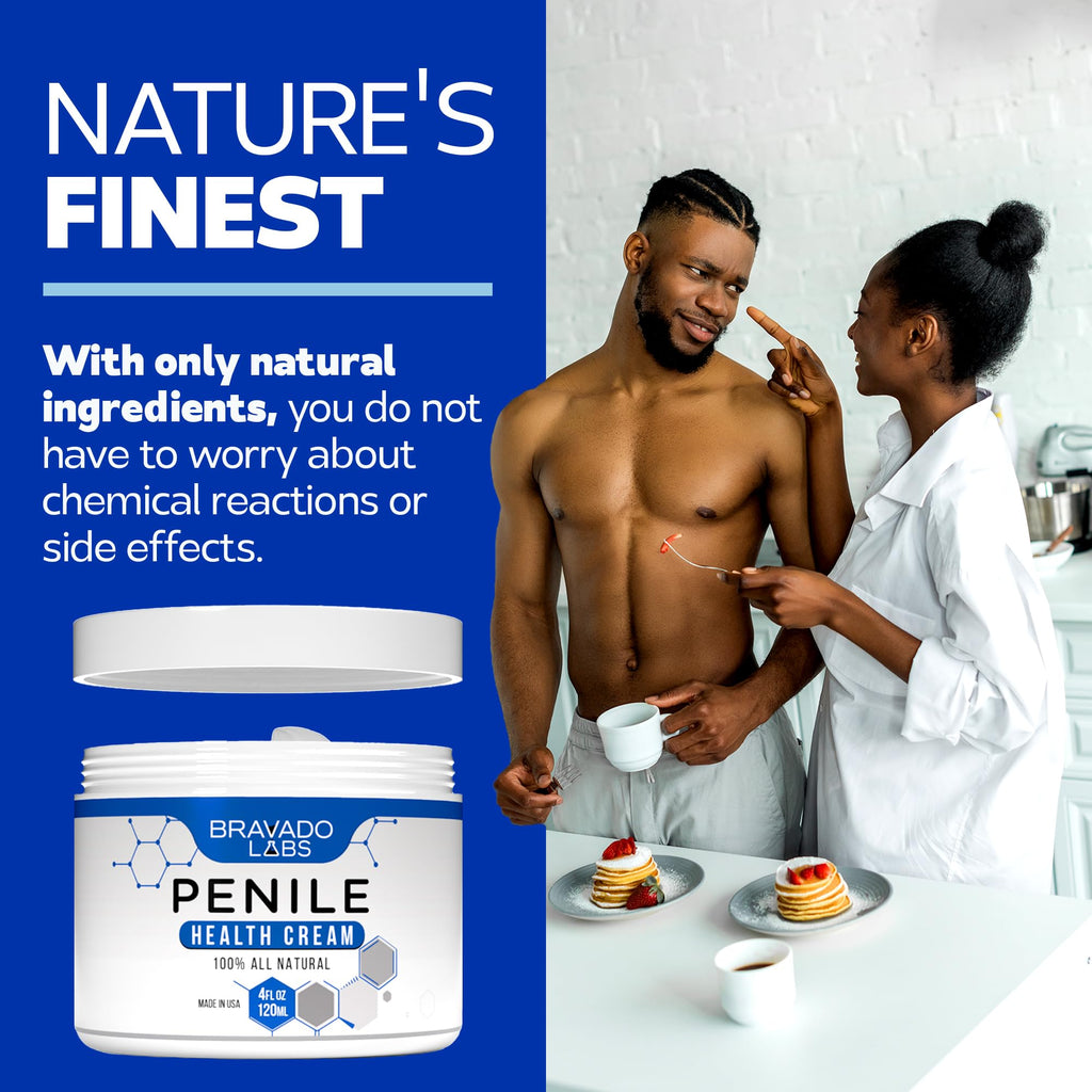 Bravado Labs Premium Penile Health Creme for Men – Daily Moisturizer (4 oz)