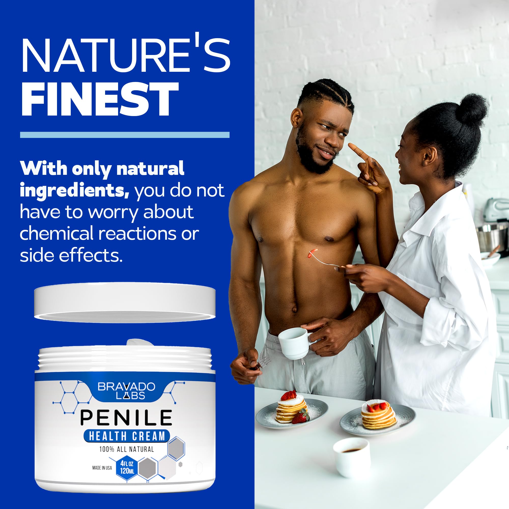 Bravado Labs Premium Penile Health Creme for Men – Daily Moisturizer (4 oz)