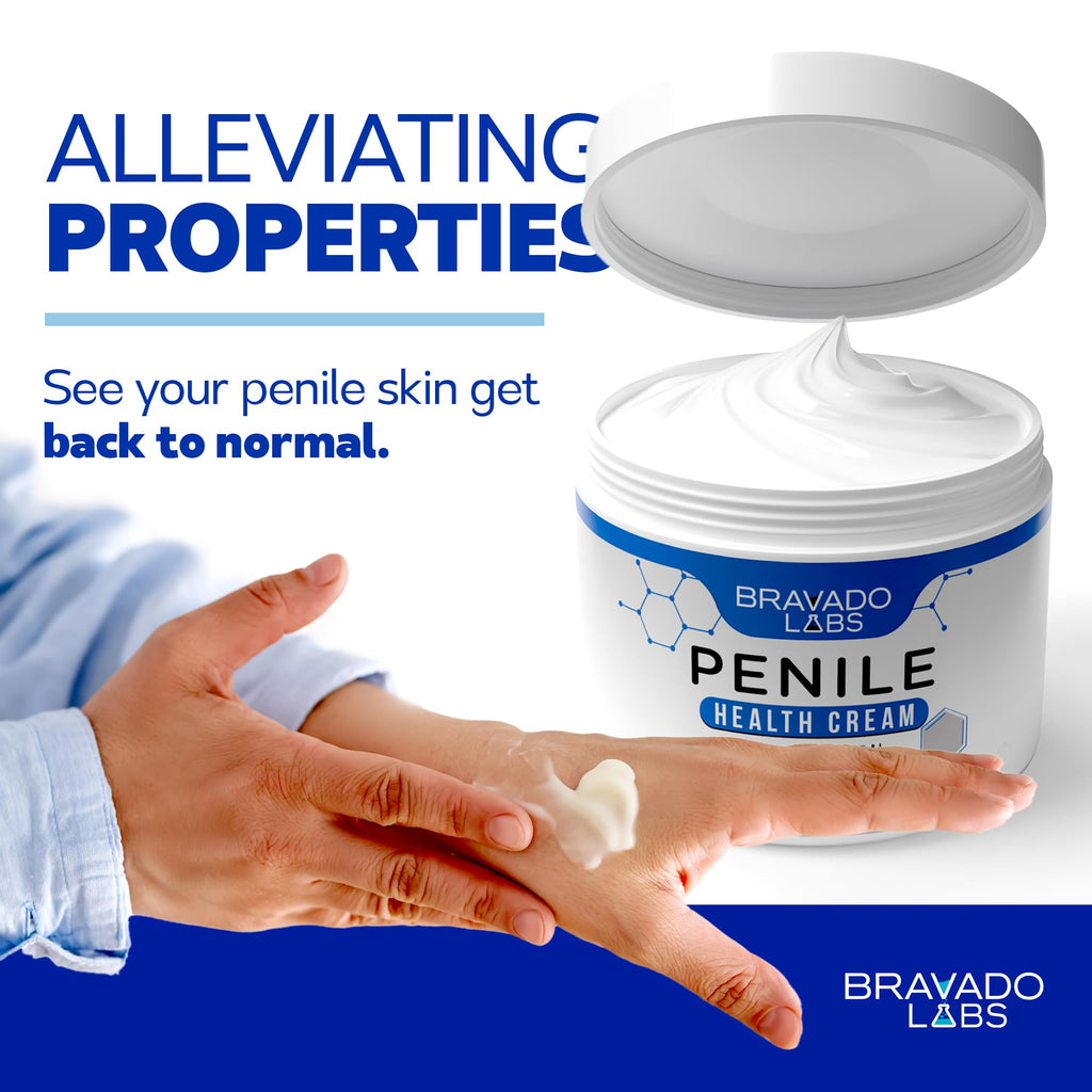 Bravado Labs Premium Penile Health Creme for Men – Daily Moisturizer (4 oz)