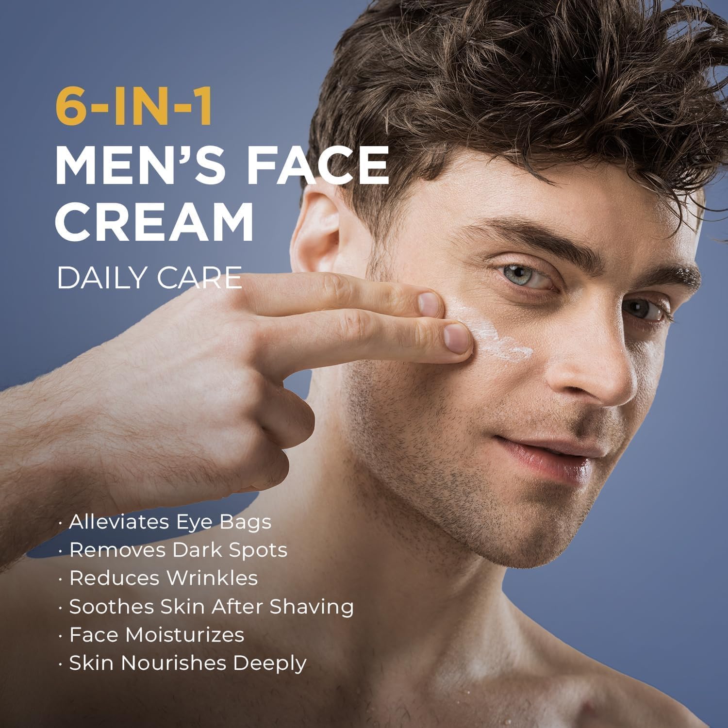 Breavo 6 in 1 Face Cream for Men – Anti-Aging, Eye Bags & Wrinkle Reduction (Pack of 2)