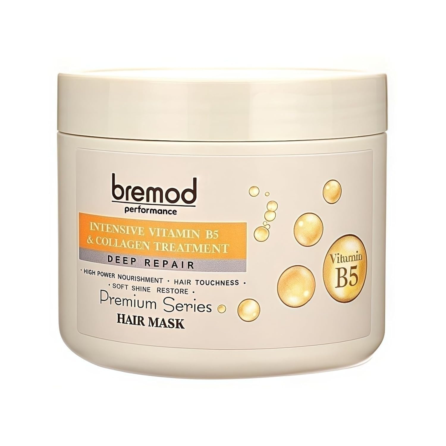 Bremod Performance Vitamin B5 & Collagen Hair Mask – Deep Repair for Dry, Damaged Hair (16.9 oz)
