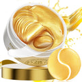 BREYLEE 24K Gold Eye Masks – 60 Pcs with Retinol & Caffeine for Puffiness, Dark Circles, Fine Lines