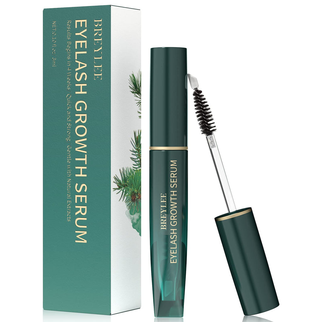BREYLEE Eyelash Growth Serum – Lash Boost for Longer, Fuller Lashes | 3ML Gold Bottle