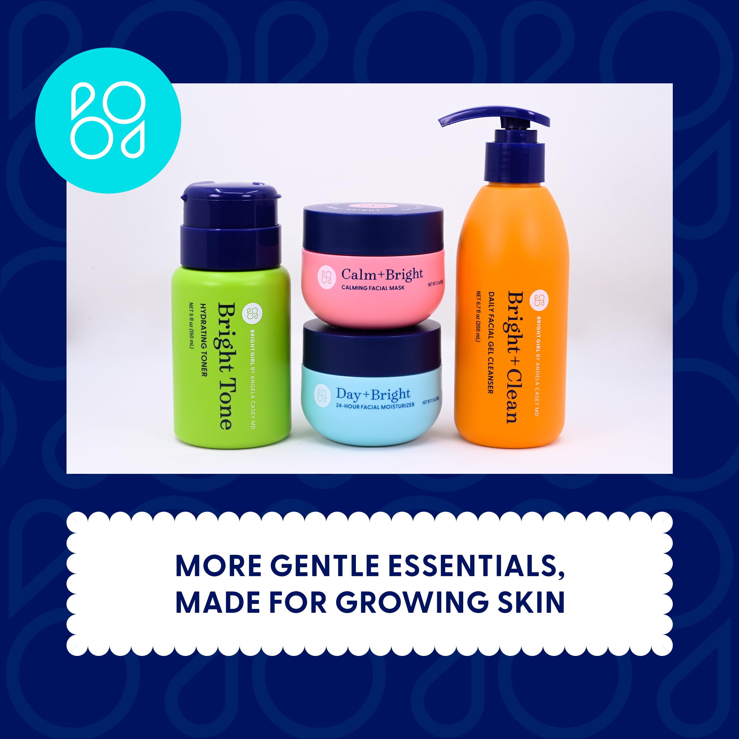 Day+Bright Facial Moisturizer for Teens | 50mL | Non-Greasy Hydration | Chamomile, Turmeric, Ashwagandha
