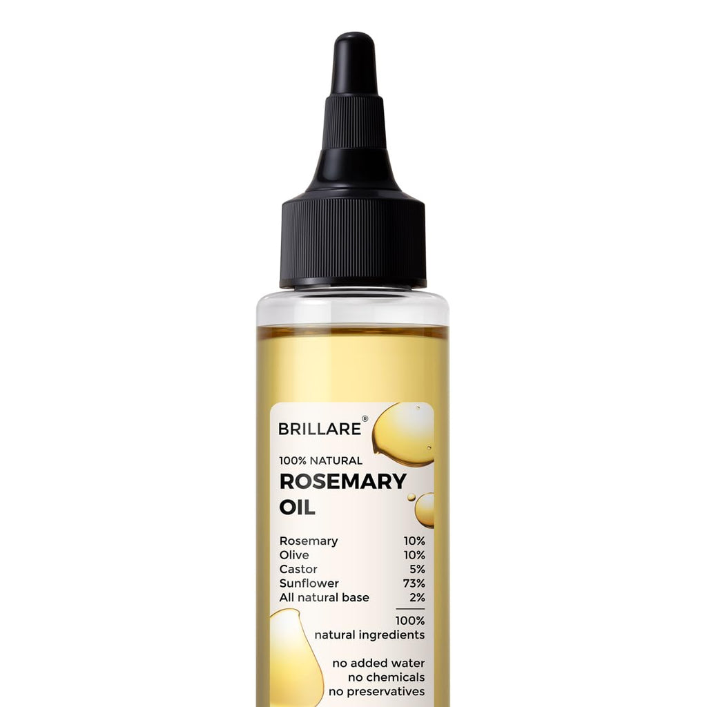 BRILLARE Rosemary Hair Oil – Healthy Hair, 3.38 Fl Oz