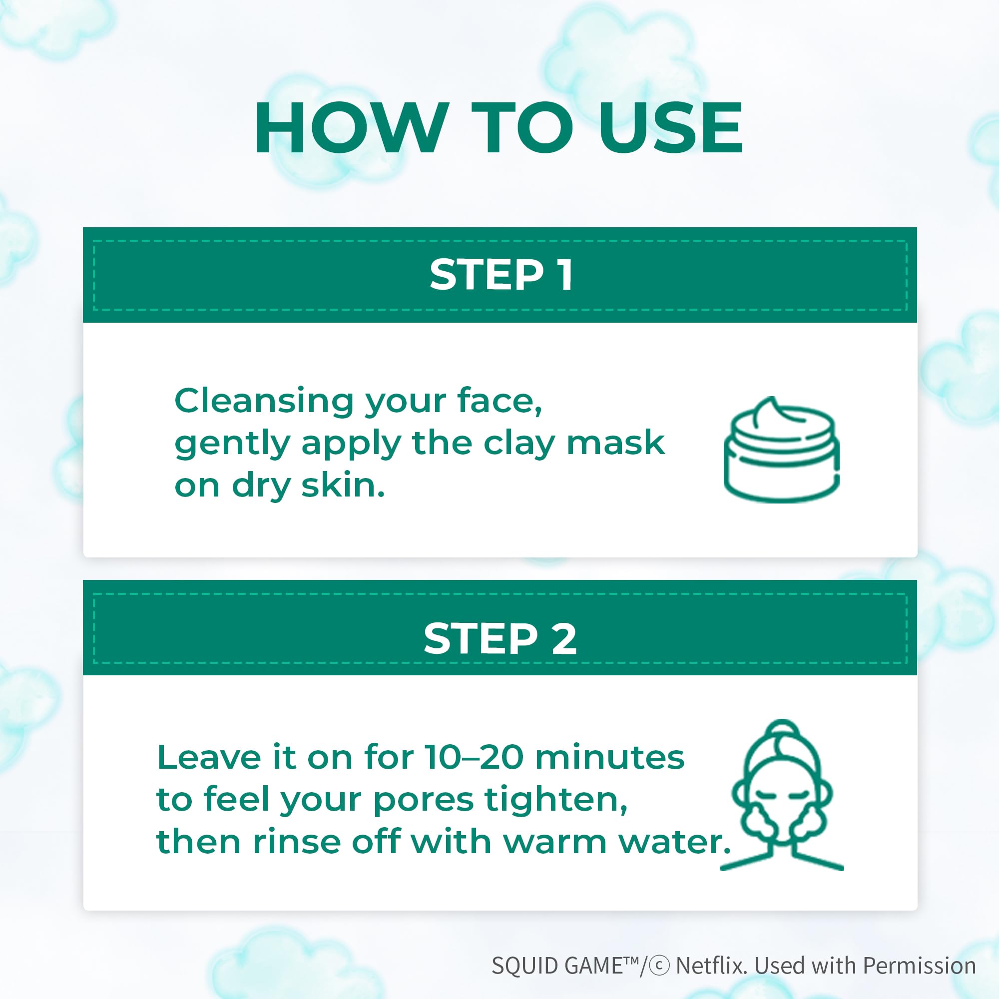 BRING GREEN Netflix Squid Game Edition Tea Tree Cica Pore Clay Pack 100g – Deep Cleansing & Cooling Mask