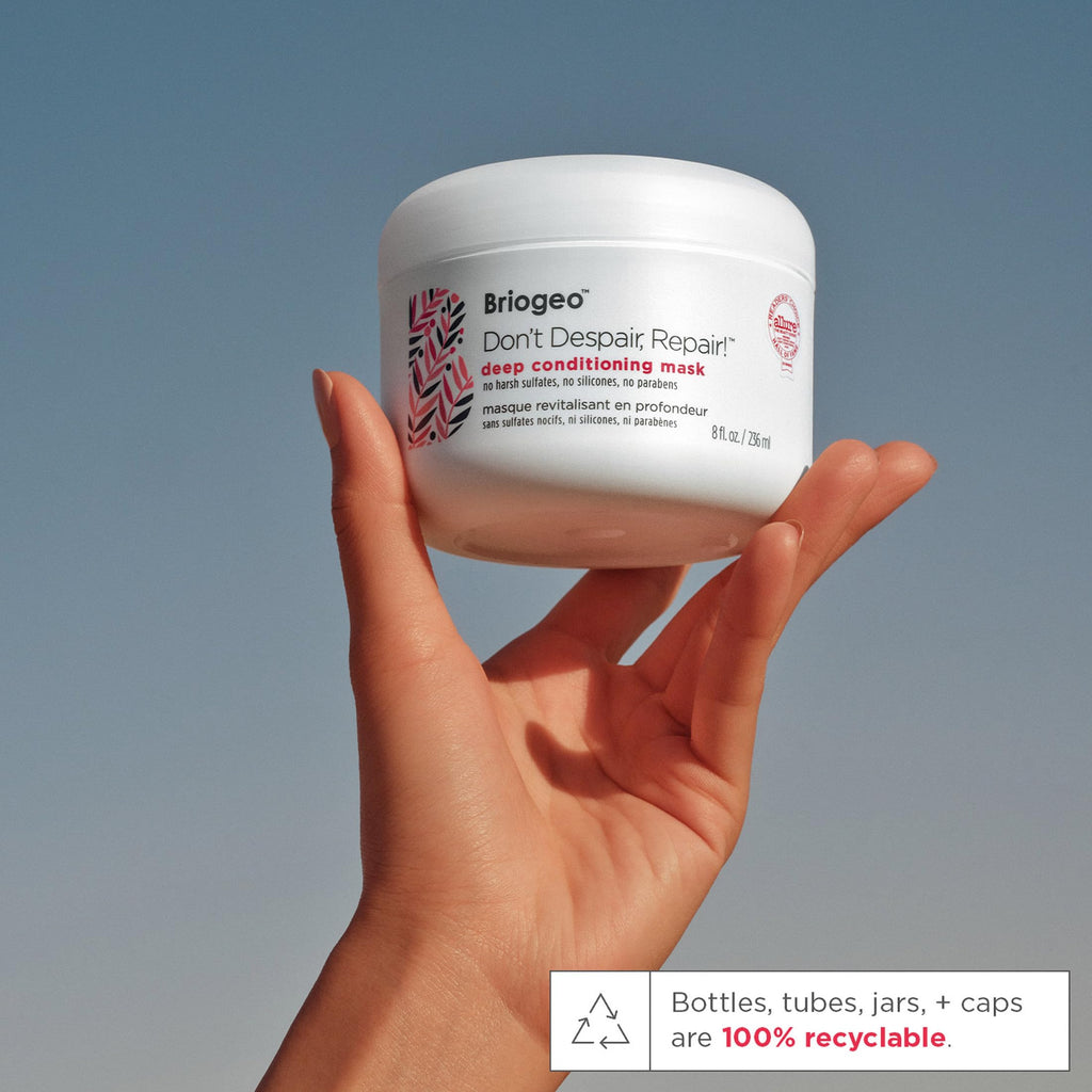 Briogeo Don't Despair, Repair! Deep Conditioning Mask – Strengthen Dry & Color-Treated Hair | Vegan, Cruelty-Free