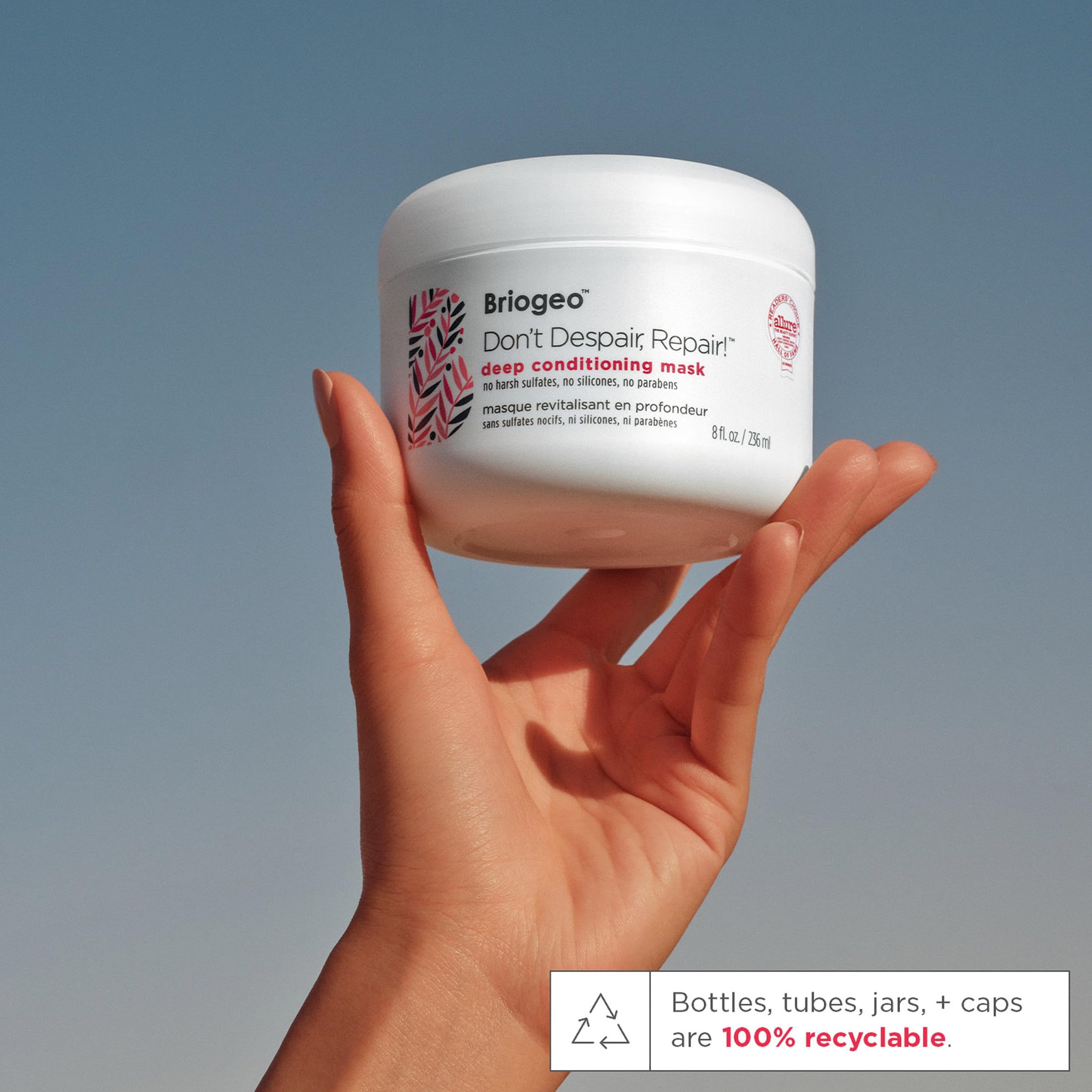 Briogeo Don't Despair, Repair! Deep Conditioning Mask – Strengthen Dry & Color-Treated Hair | Vegan, Cruelty-Free