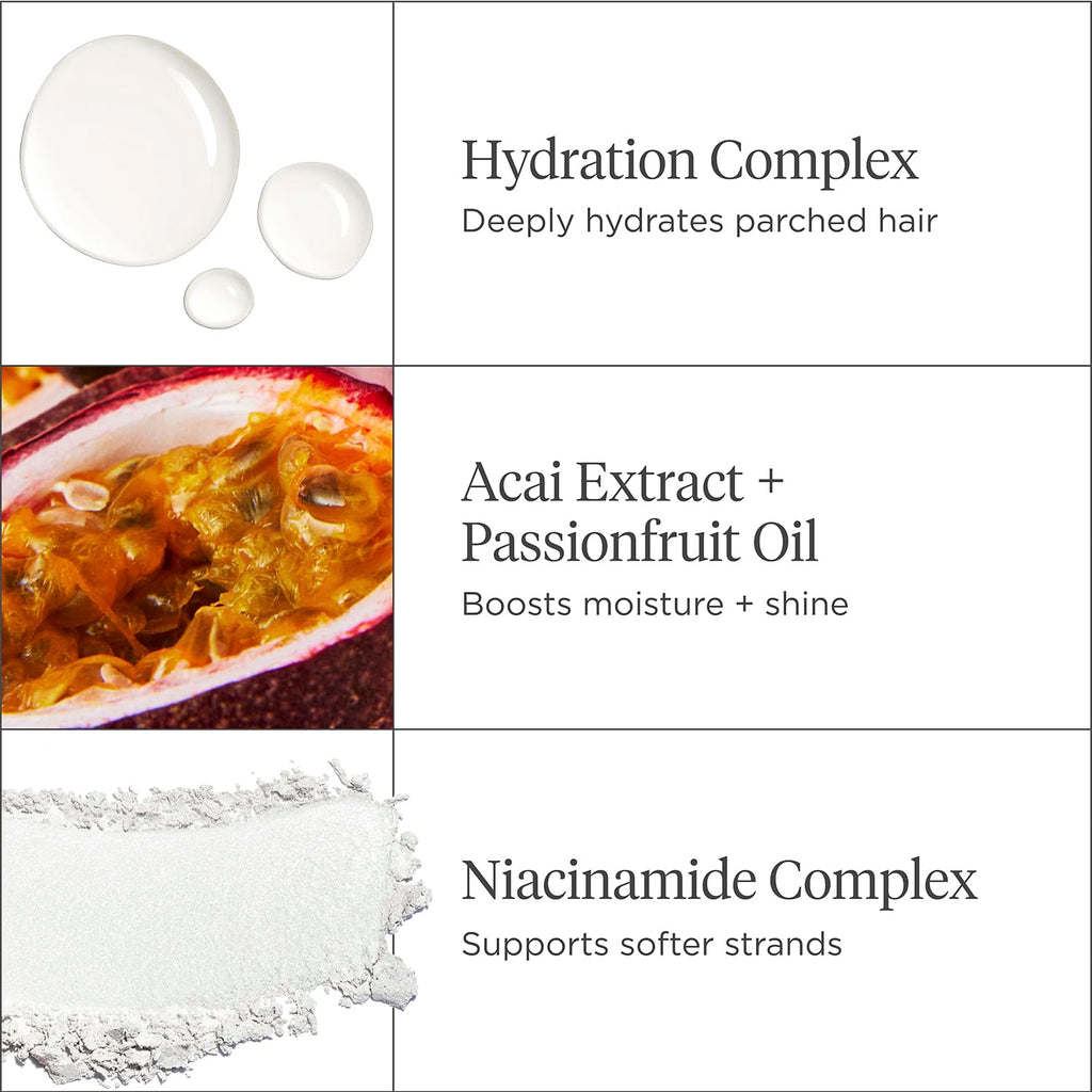 Briogeo Superfoods Acai + Passionfruit Lightweight Hydration Hair Mask – Deep Conditioner for Fine Hair, 2 oz | Vegan & Cruelty-Free