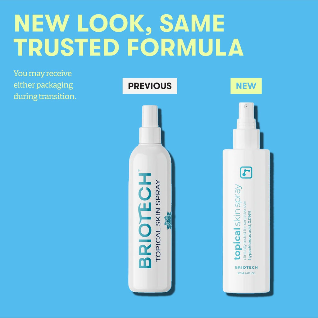 BRIOTECH Topical Skin Spray | HOCl Facial Mist for Sensitive Skin, Full-Body Irritation Support