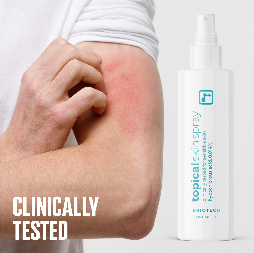 BRIOTECH Topical Skin Spray | HOCl Facial Mist for Sensitive Skin, Full-Body Irritation Support
