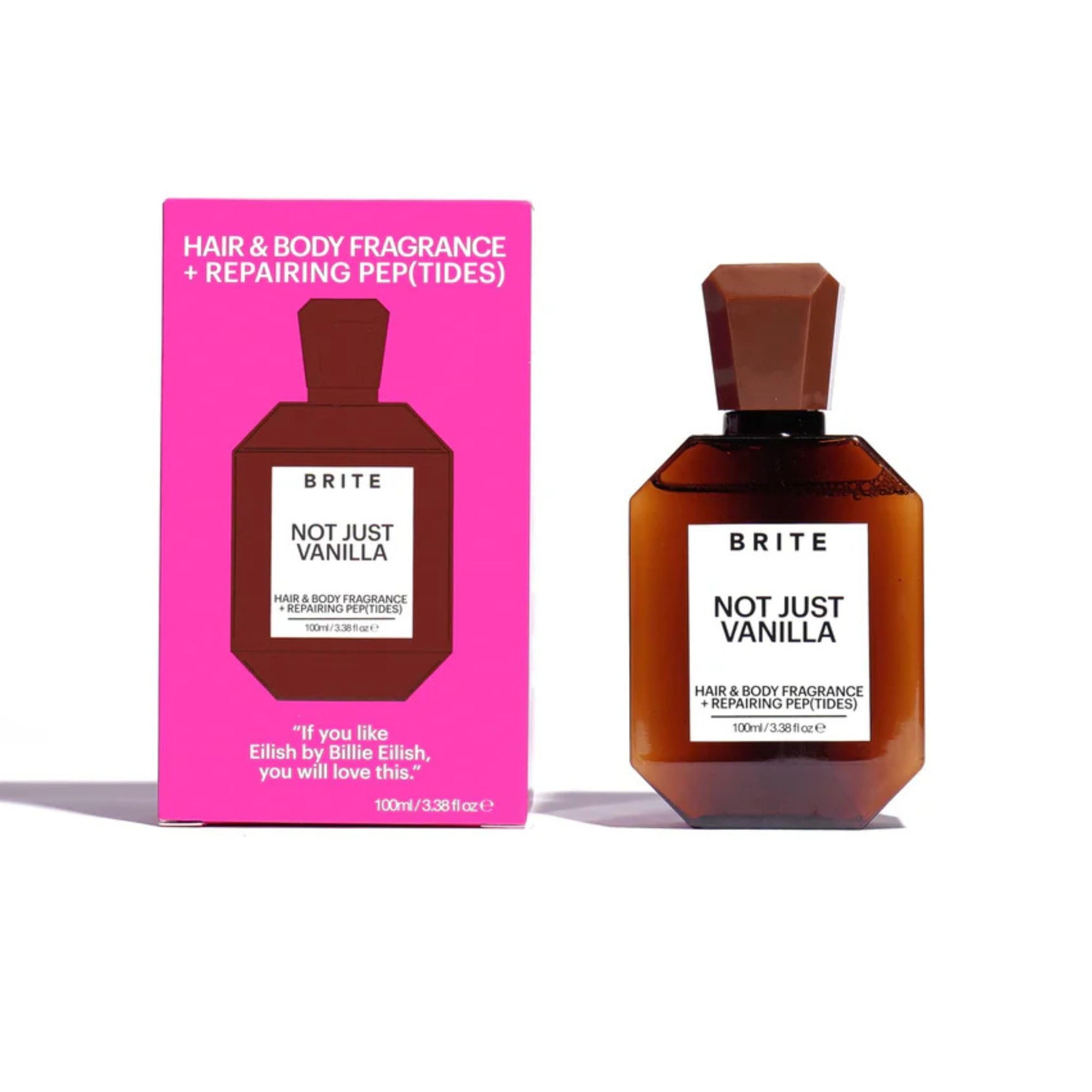 Brite Hair & Body Fragrance with Repairing Peptides – Berry Scent, All Hair Types, 3.38 Fl Oz