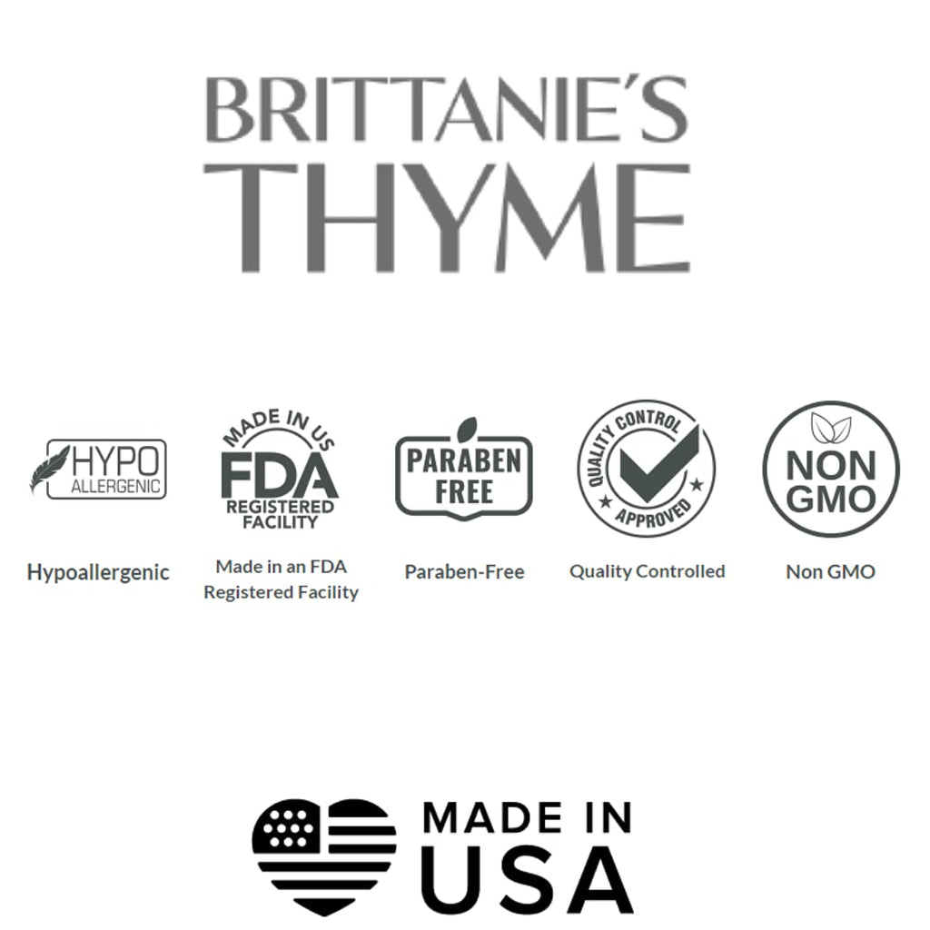 Brittanie's Thyme Castile Soap Refill Unscented 1 Gal – Multi-Use Face, Body, Dishes & Laundry