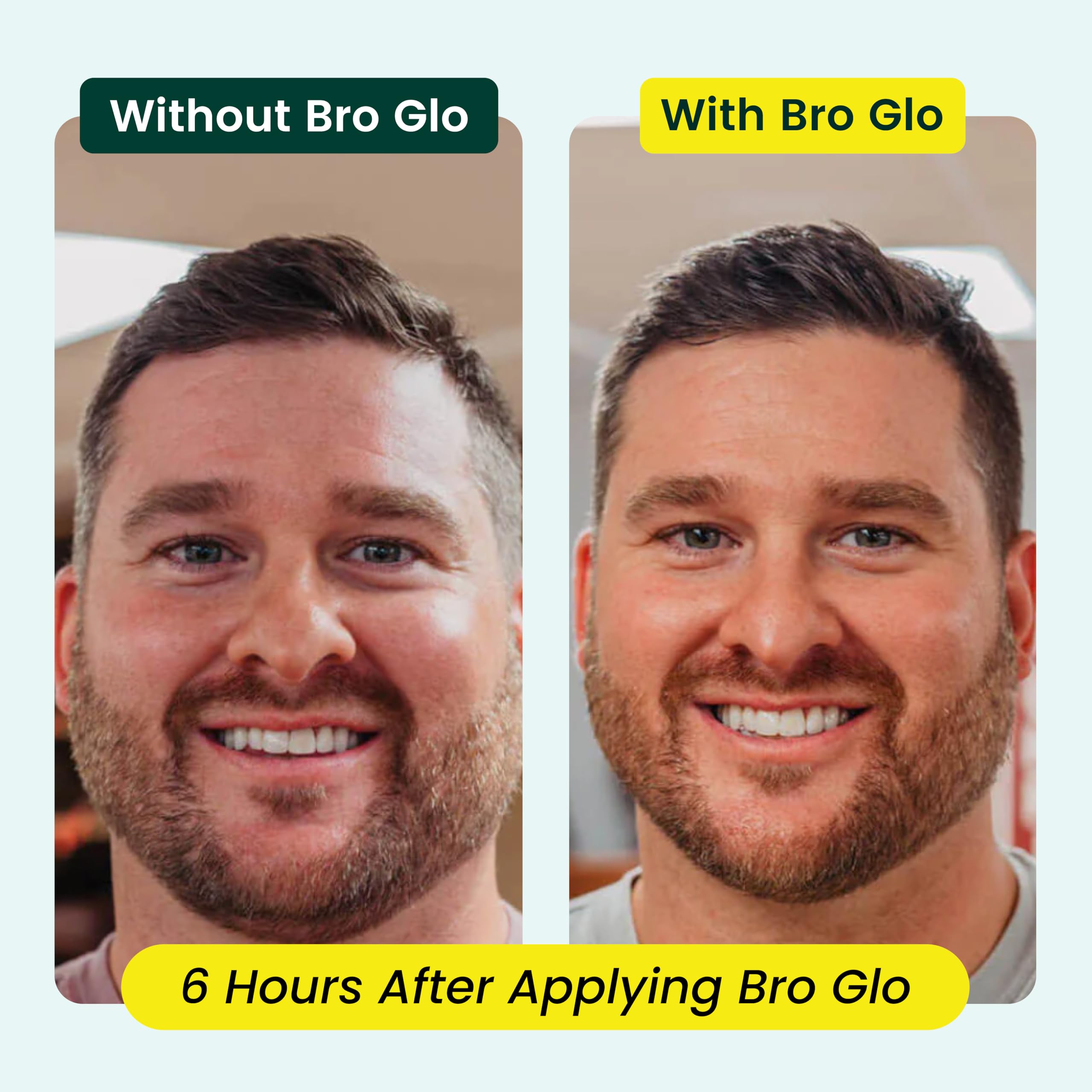 Bro Glo Self Tanner for The Boys - Quick-Apply Foam Mousse, Oil-Free Face Tan