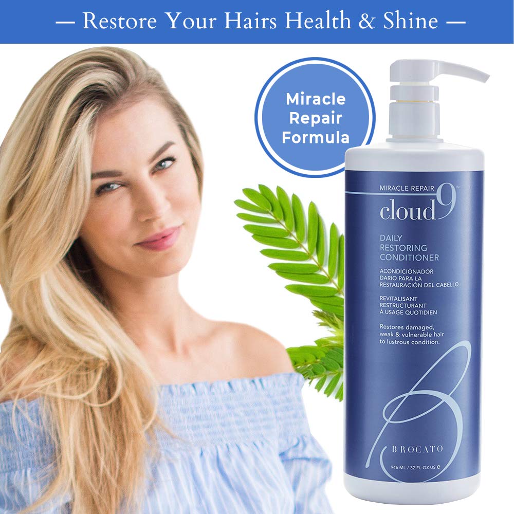 Brocato Cloud 9 Daily Restoring Conditioner – Miracle Repair Moisturizing & Revitalizing Rinse-Out Conditioner | 32 oz