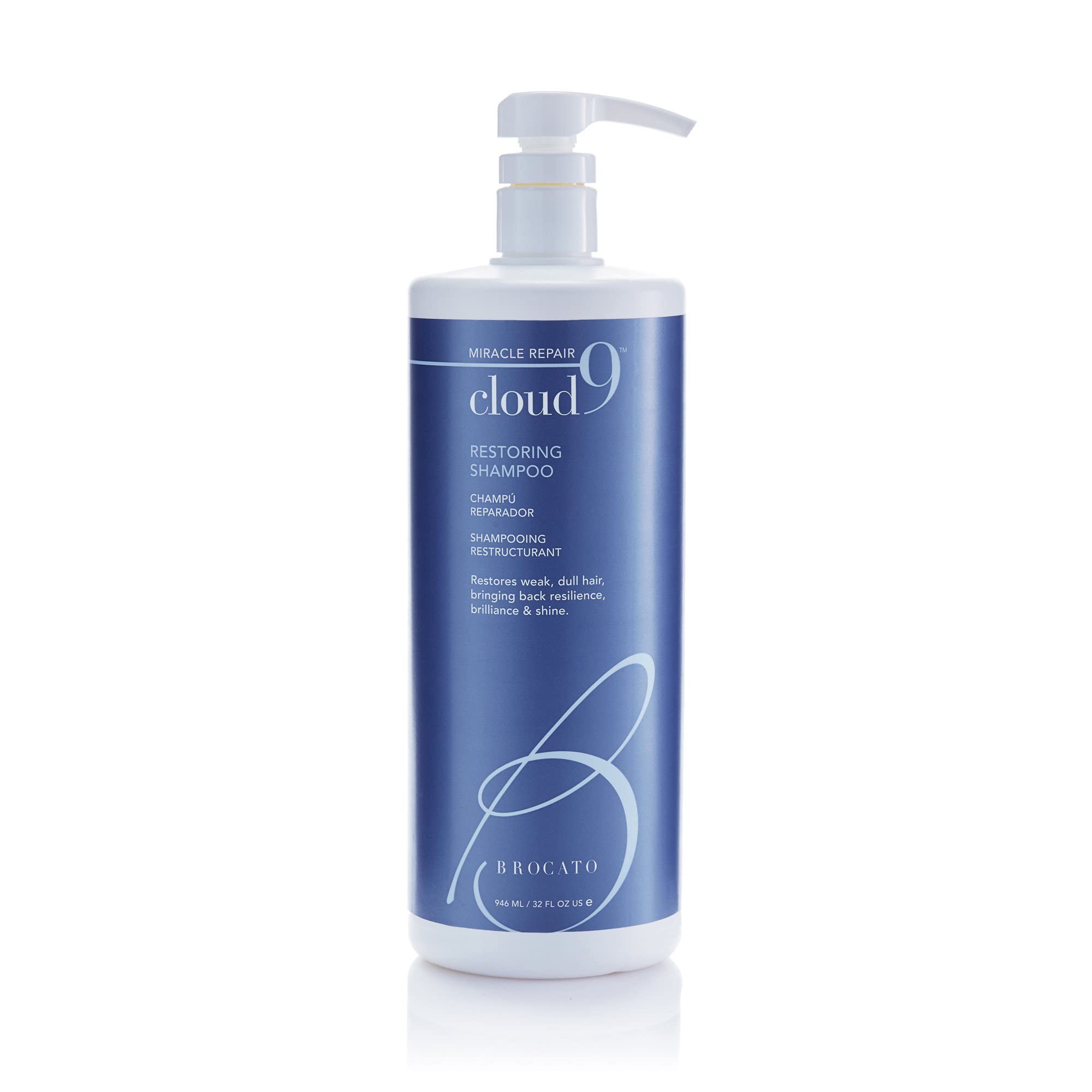 Brocato Cloud 9 Restoring Shampoo 32oz | Miracle Repair for Damaged Hair